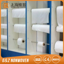 Viscose and Polyester embossed spunlace nonwoven fabric with good absorbent for wipes big embossed non woven raw material